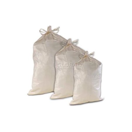 Hygrade Safety Supplies ComfitWear Poly Sandbags, 15'' x 27'', 55 lb Bag, White PSB-1527 W